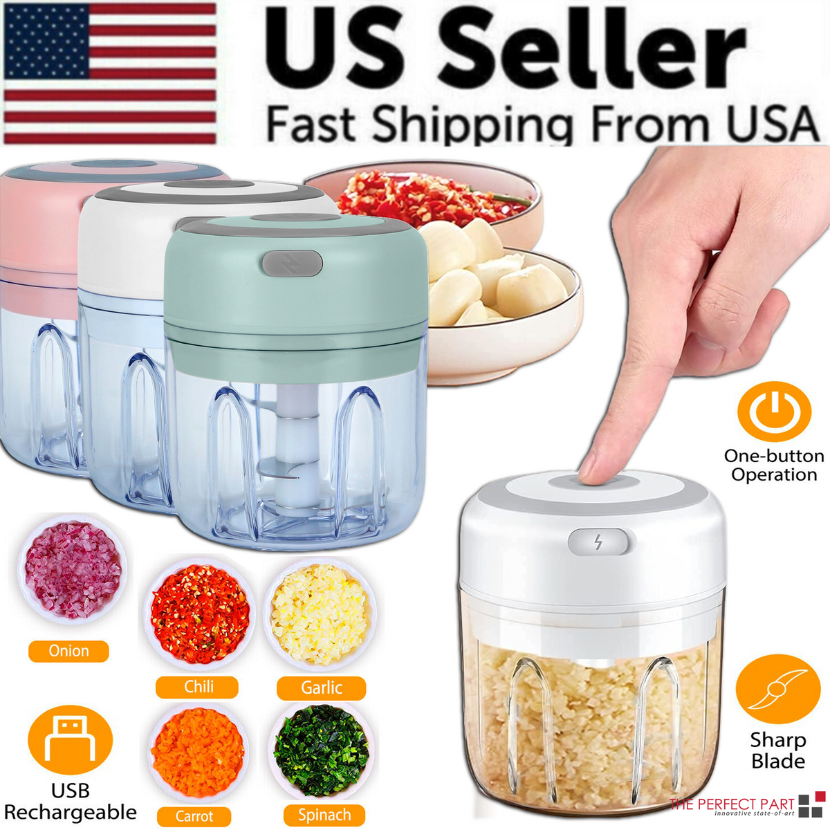 One-Touch Electric Mini Chopper