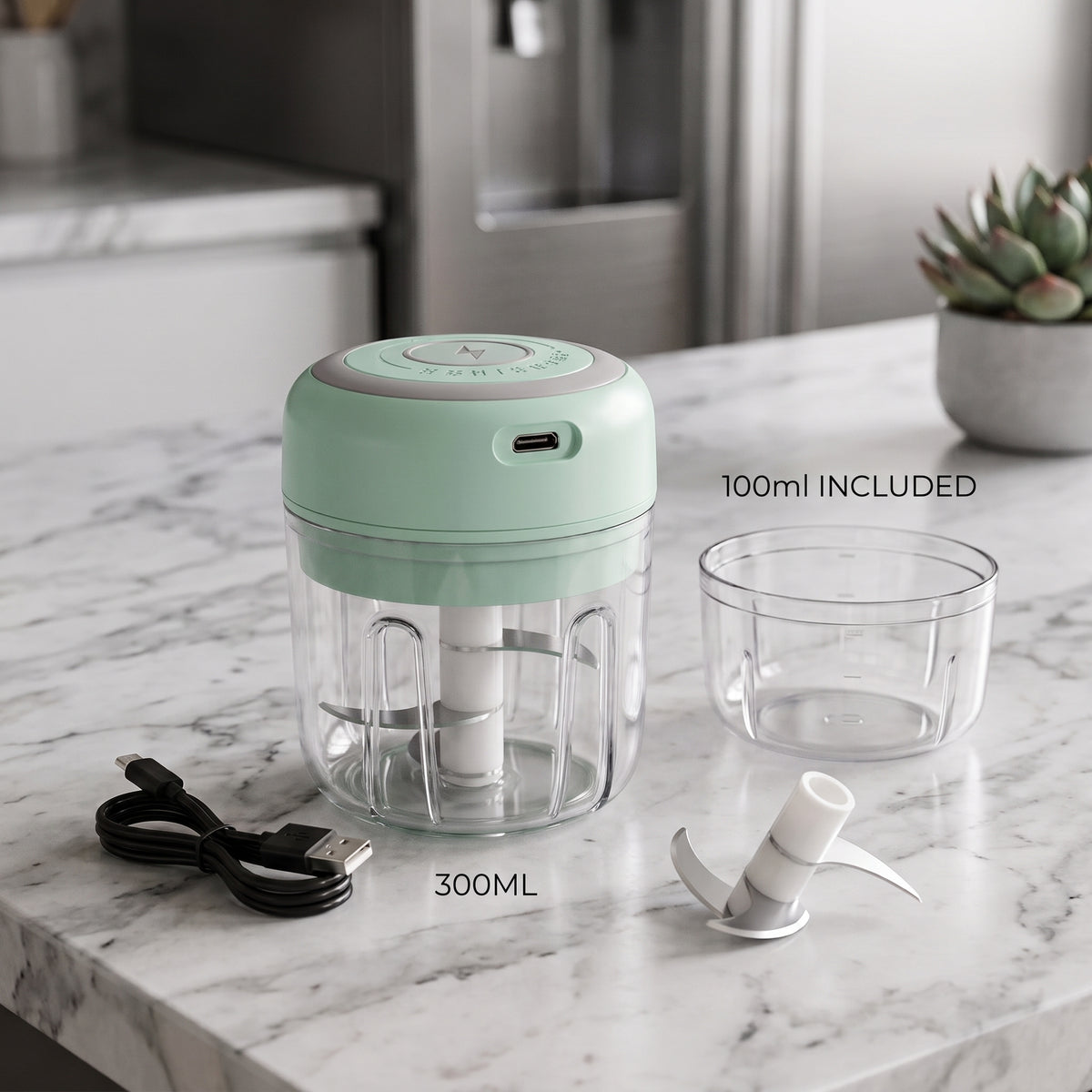 One-Touch Electric Mini Chopper