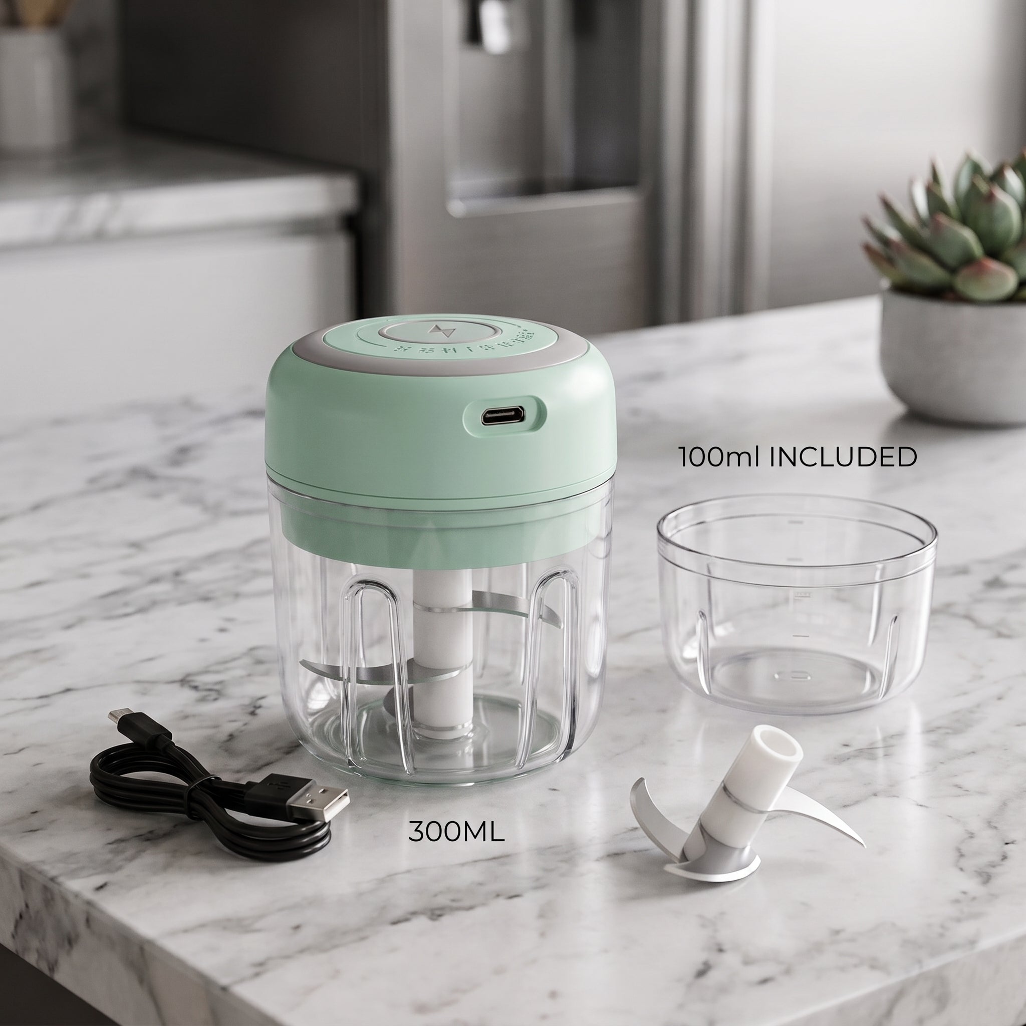 One-Touch Electric Mini Chopper